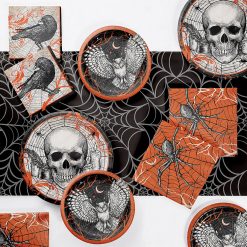 Creative Converting Spooky Symbols Halloween Party Supplies Kit, 49 ct