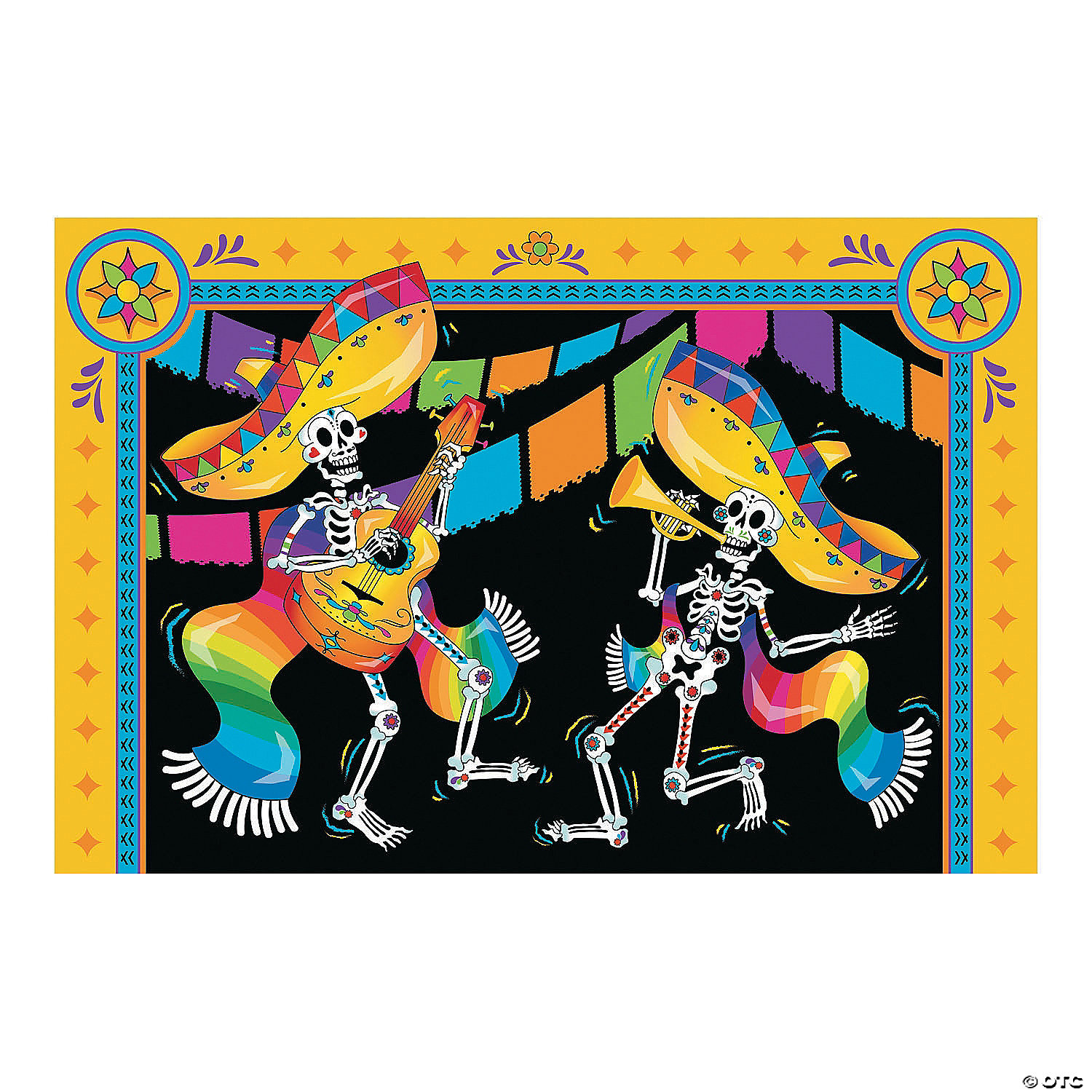 Day of the Dead Backdrop - 3 Pc. 3 Day of the Dead Backdrop - 3 Pc.