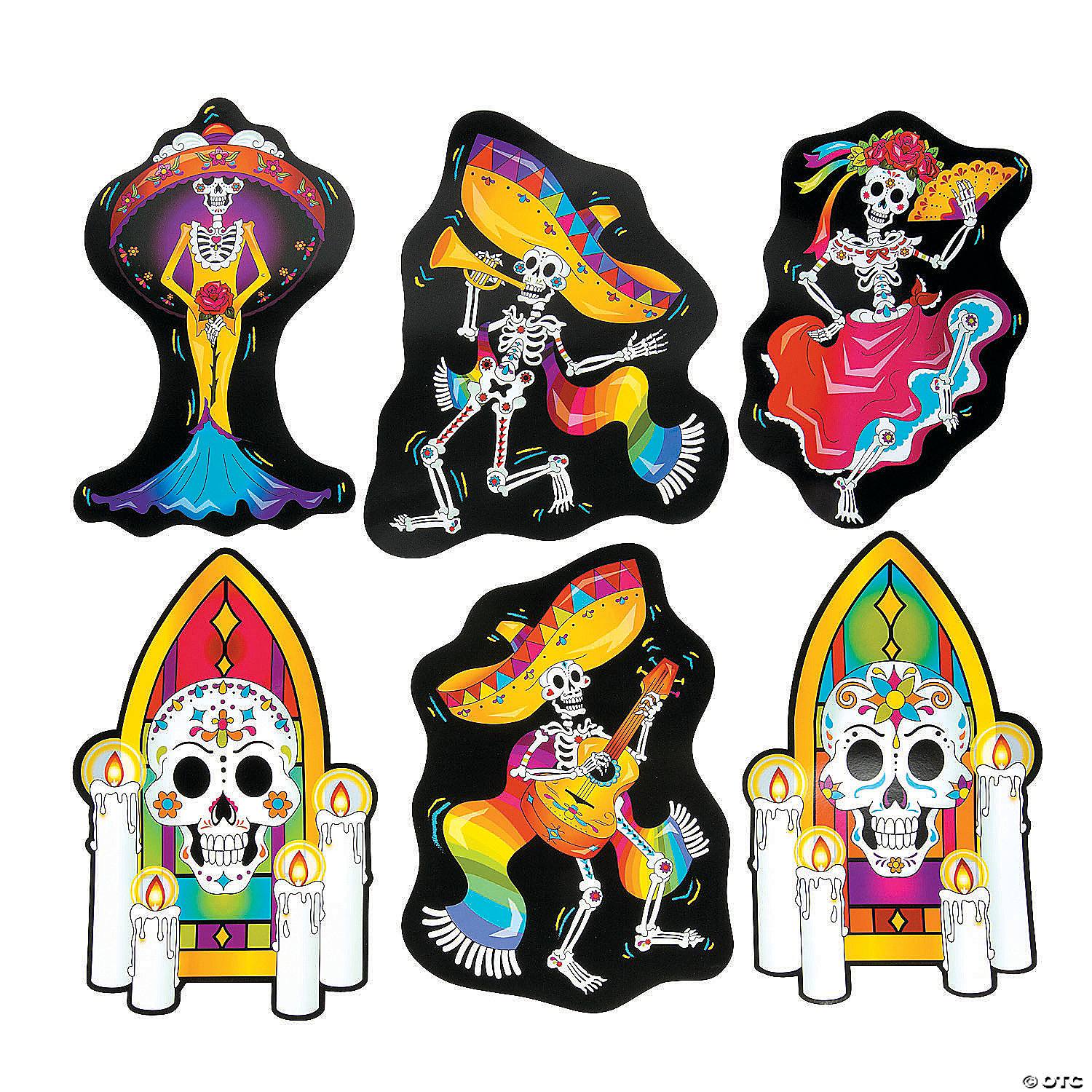 Day of the Dead Cutouts - 6 Pc. 3 Day of the Dead Cutouts - 6 Pc.