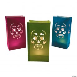 Day of the Dead Luminary Bags - Makes 12 5 Day of the Dead Luminary Bags - Makes 12 -Halloween Costumes Halloween Party Supplies🎃 Sales day of the dead luminary bags makes 1213605687 a01