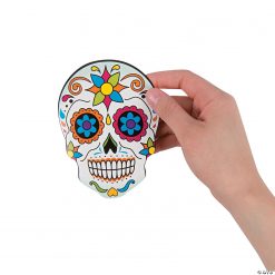 Day of the Dead Mini Skull Cutouts - 12 Pc. -Halloween Costumes Halloween Party Supplies🎃 Sales day of the dead mini skull cutouts 12 pc 13776541 a01
