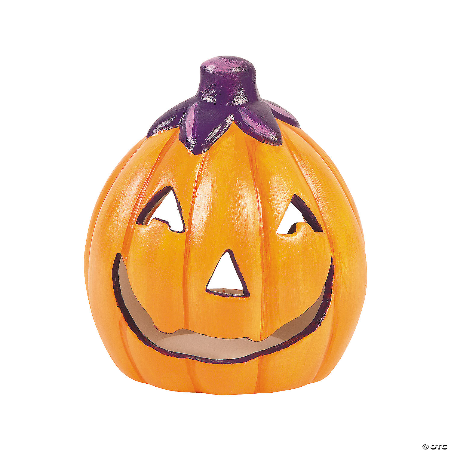 DIY Ceramic Pumpkin Votive Candle Holders - 12 Pc. 4 DIY Ceramic Pumpkin Votive Candle Holders - 12 Pc. - Image 2