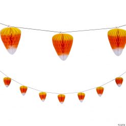 Fall Candy Corn Tissue Paper Garland