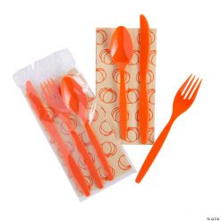 Fall Halloween Cutlery Packets - 50 Ct.