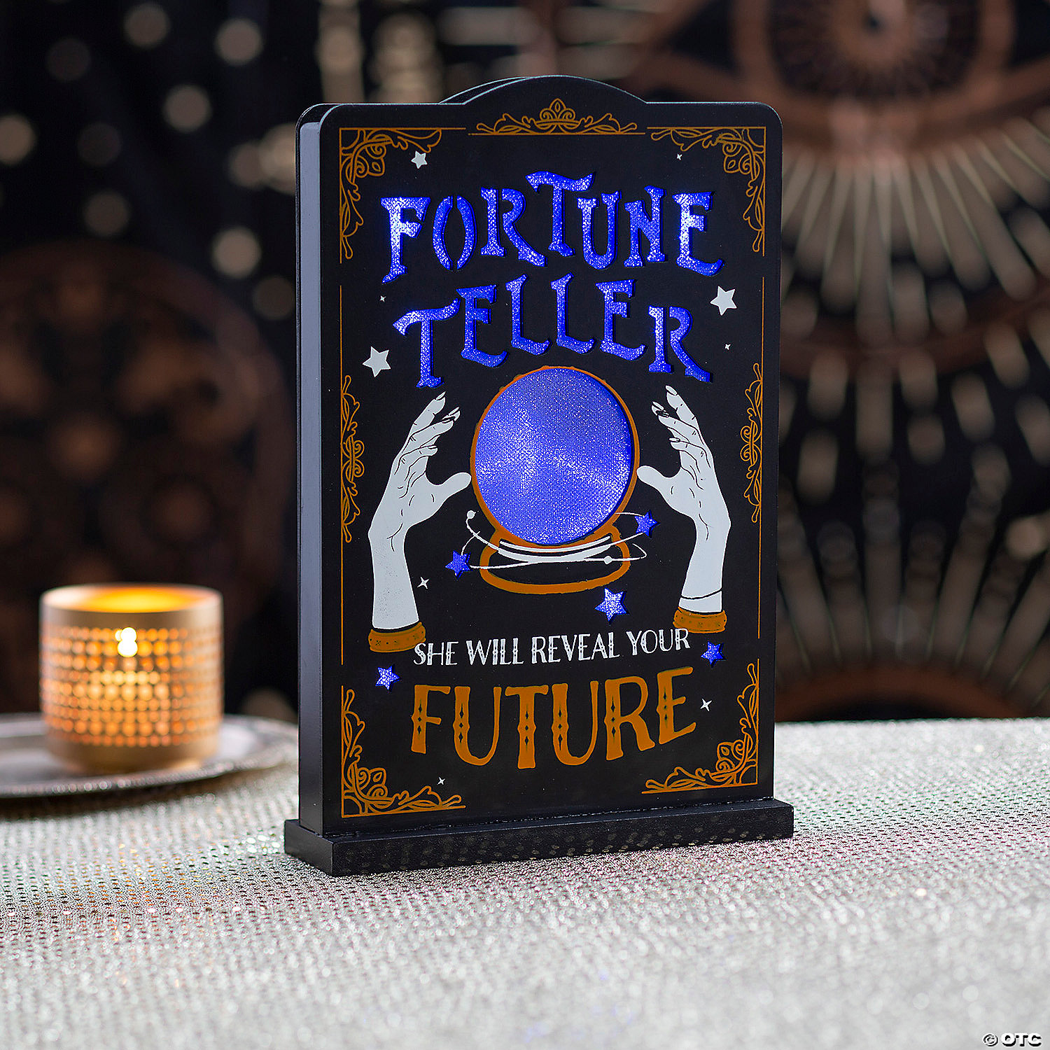 Fortune Teller LED Tabletop Sign Halloween Decoration 5 Fortune Teller LED Tabletop Sign Halloween Decoration - Image 3
