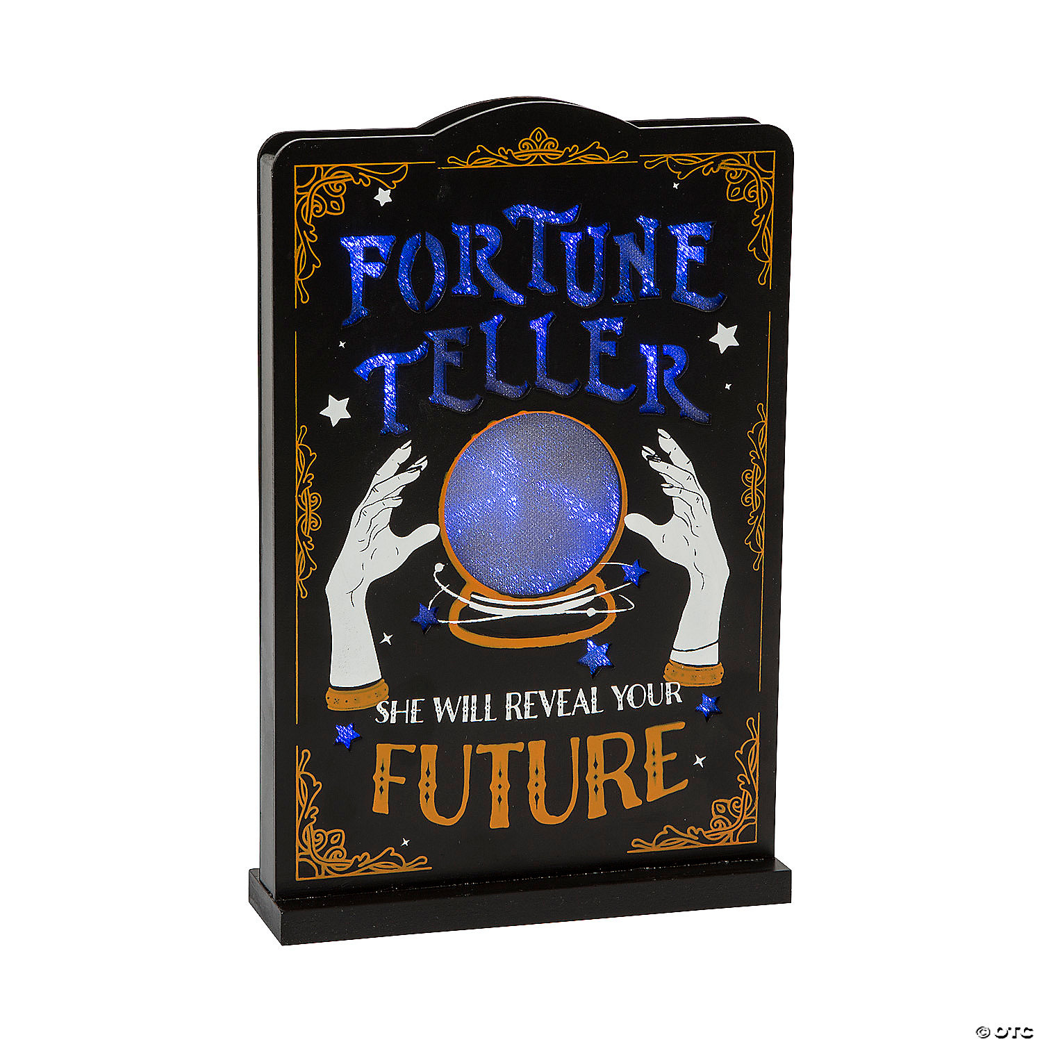 Fortune Teller LED Tabletop Sign Halloween Decoration 3 Fortune Teller LED Tabletop Sign Halloween Decoration