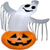 Gemmy Airblown Ghost in Pumpkin 3.5 ft Tall Multicolored -Halloween Costumes Halloween Party Supplies🎃 Sales gemmy airblown ghost in pumpkin 3 5 ft tall multicolored14240882NOWA