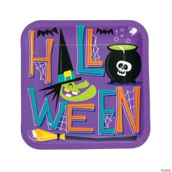 Goofy Ghouls Paper Dinner Plates - 8 Ct.
