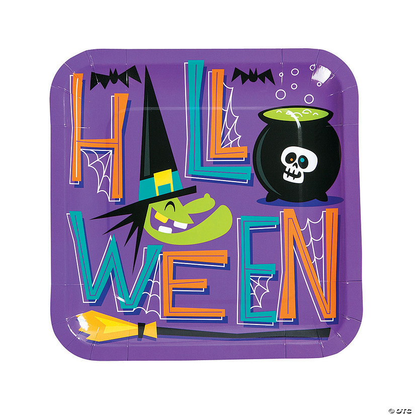 Goofy Ghouls Paper Dinner Plates - 8 Ct. 3 Goofy Ghouls Paper Dinner Plates - 8 Ct.