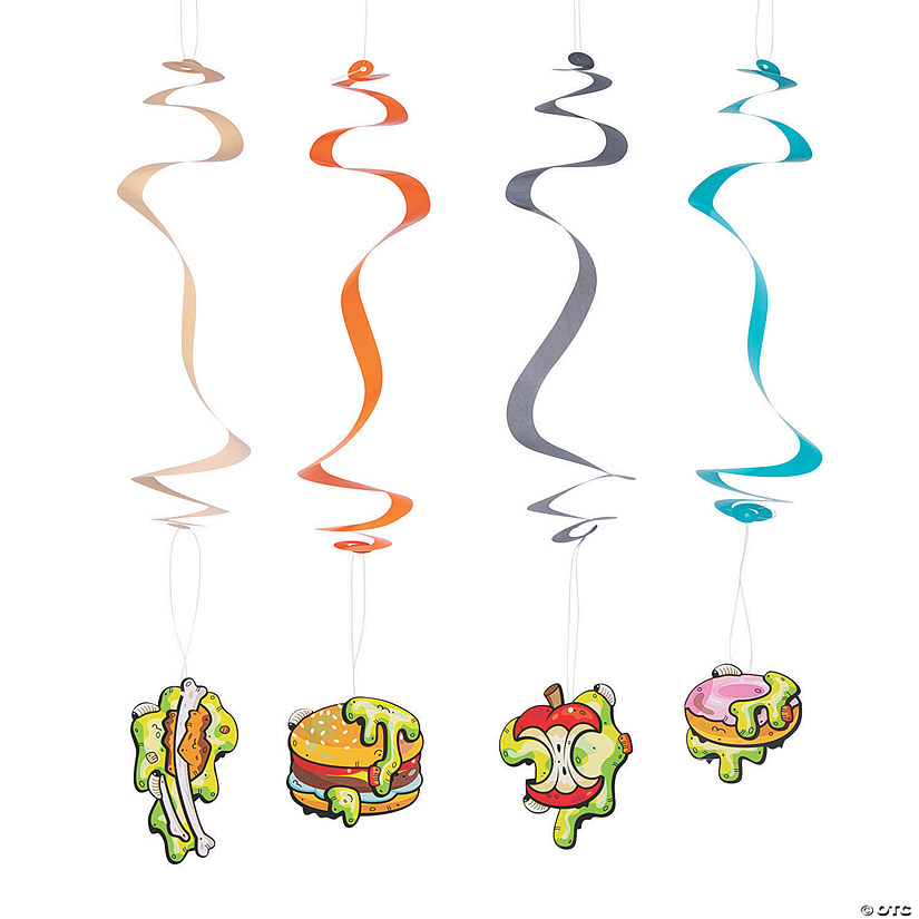 Gross Slime Hanging Swirl Decorations - 12 Pc. 3 Gross Slime Hanging Swirl Decorations - 12 Pc.