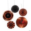Halloween Foil Hanging Fans - 6 Pc. 1 Halloween Foil Hanging Fans - 6 Pc. -Halloween Costumes Halloween Party Supplies🎃 Sales halloween foil hanging fans 6 pc 13910617