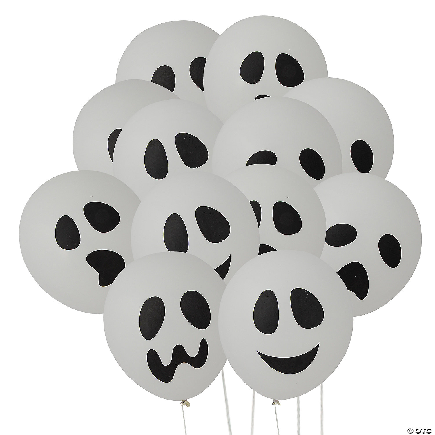 Halloween Ghost 11" Latex Balloons - 48 Pc. 3 Halloween Ghost 11" Latex Balloons - 48 Pc.