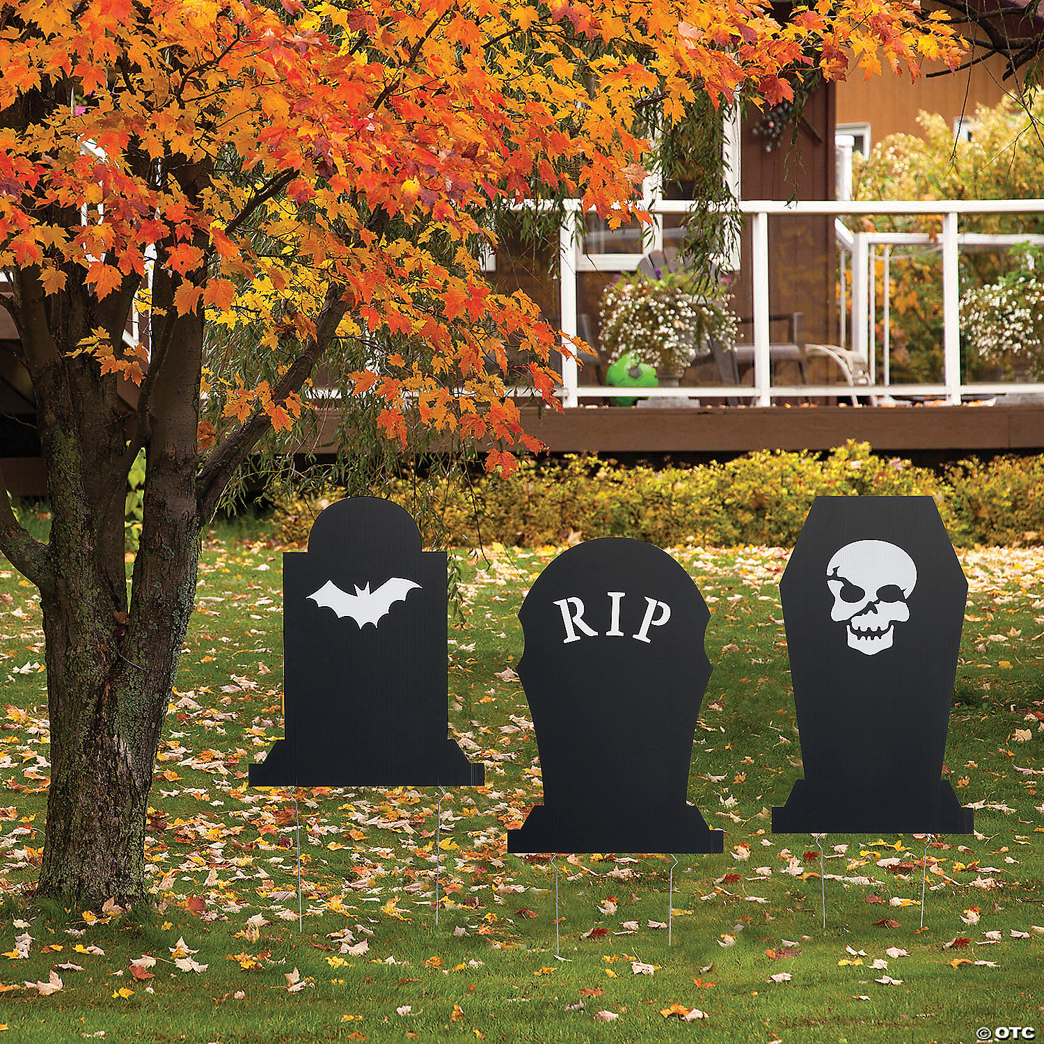 Halloween Headstone Yard Signs - 3 Pc. 3 Halloween Headstone Yard Signs - 3 Pc.