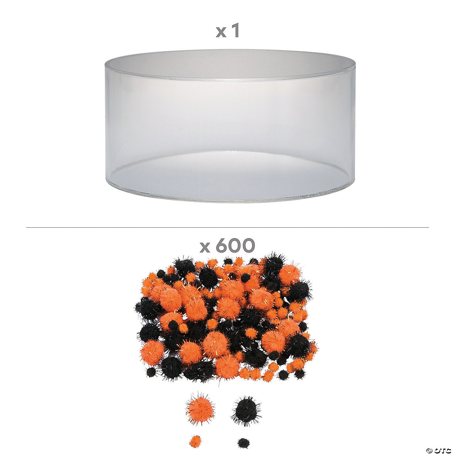 Halloween Orange & Black Fillable Cake Stand Kit - 601 Pc. 4 Halloween Orange & Black Fillable Cake Stand Kit - 601 Pc. - Image 2
