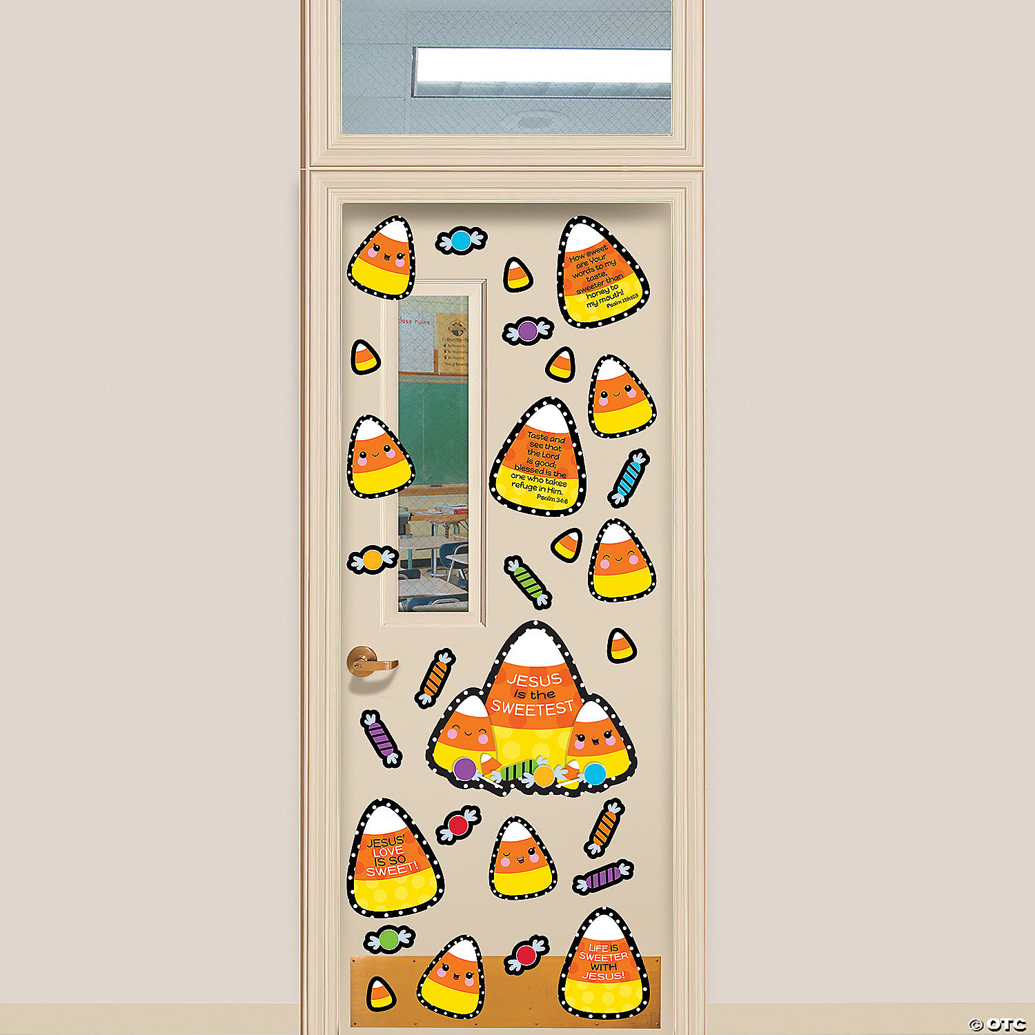 Halloween Religious Candy Corn Door Decorating Kit- 4 Pc. 3 Halloween Religious Candy Corn Door Decorating Kit- 4 Pc.