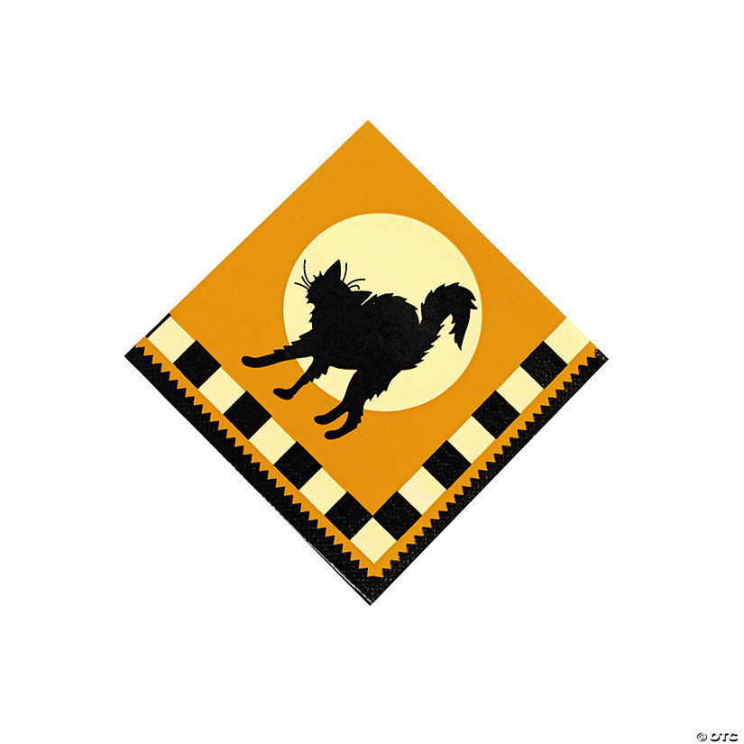 Halloween Silhouette Beverage Napkins 3 Halloween Silhouette Beverage Napkins