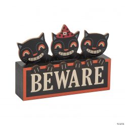 Halloween Vintage Black Cat Tabletop Sign 5 Halloween Vintage Black Cat Tabletop Sign -Halloween Costumes Halloween Party Supplies🎃 Sales halloween vintage black cat tabletop sign14114138 a01
