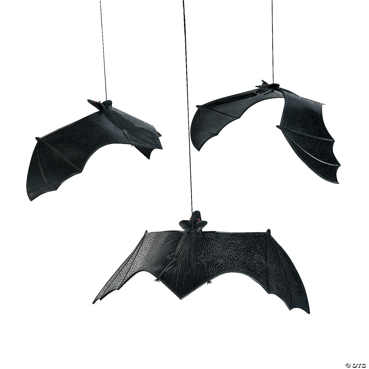 Hanging Bats Halloween Decorations - 12 Pc. 2 Hanging Bats Halloween Decorations - 12 Pc.