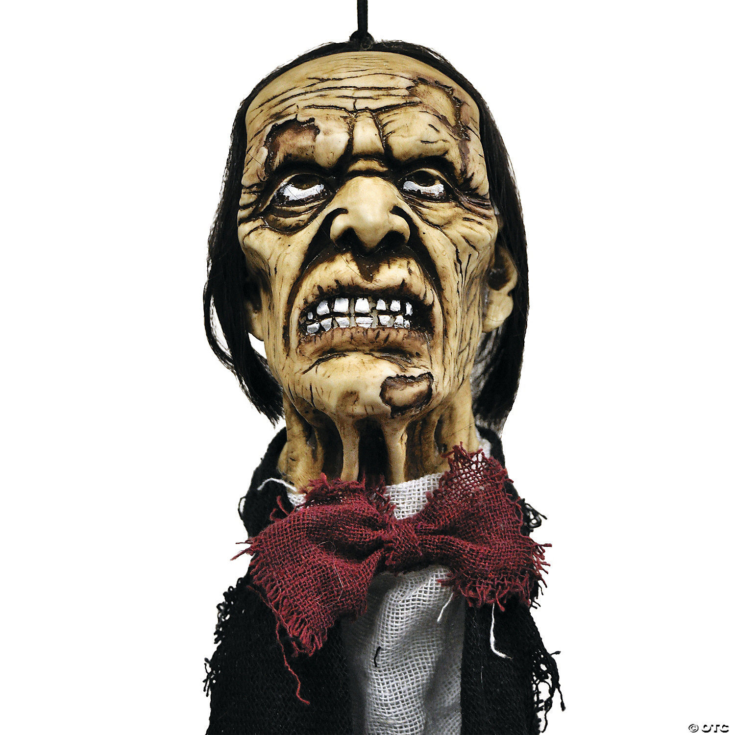 Hanging Head with Bow Tie Halloween Decoration 4 Hanging Head with Bow Tie Halloween Decoration - Image 2
