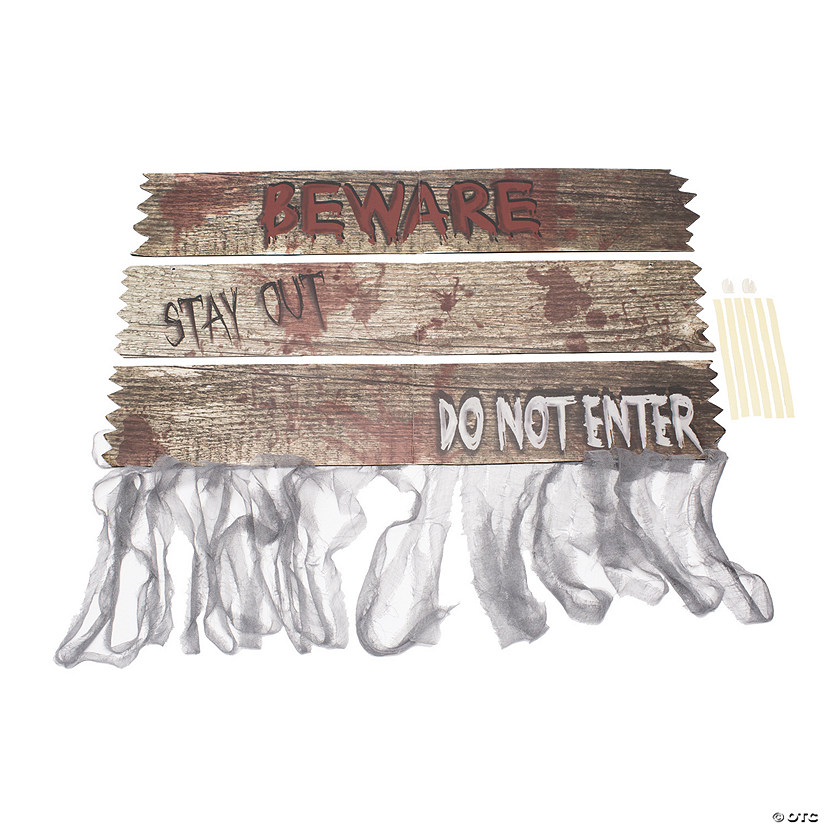 Haunted House Doorway Board Signs 3 Haunted House Doorway Board Signs