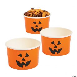 Jack-O’-Lantern Paper Snack Cups - 25 Pc.