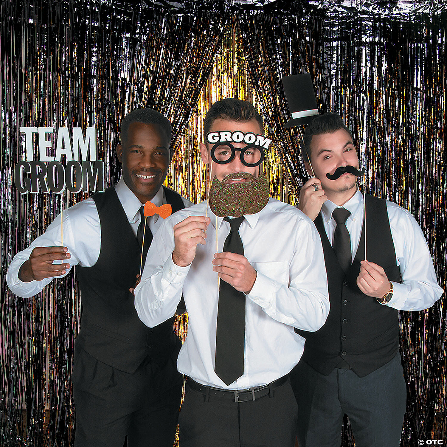 Large Metallic Fringe Backdrop Curtains 4 Large Metallic Fringe Backdrop Curtains - Image 2