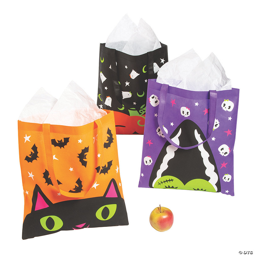 Large Girl Trick-or-Treat Bags - 12 Pc. 3 Large Girl Trick-or-Treat Bags - 12 Pc.
