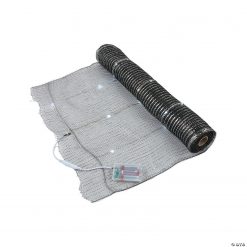 Light-Up Black Mesh Metallic Roll Backdrop