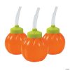 Lil’ Pumpkin Cups with Lids & Straws - 12 Pc. -Halloween Costumes Halloween Party Supplies🎃 Sales lil pumpkin cups with lids and straws 12 pc 13773510