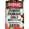 Metal Zombie Parking Sign -Halloween Costumes Halloween Party Supplies🎃 Sales metal zombie parking signss89846