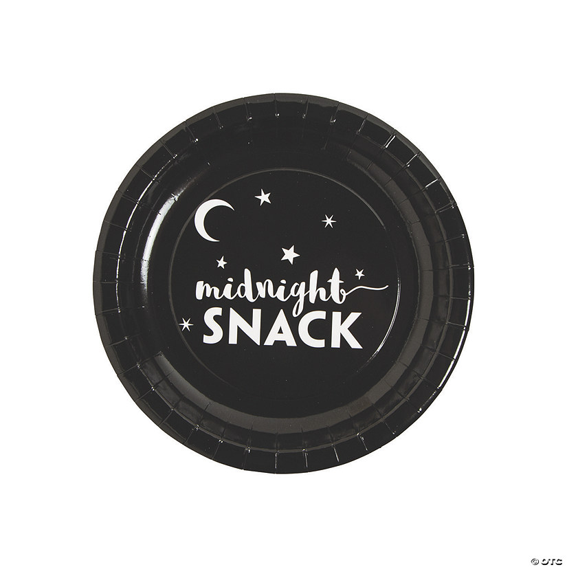 Midnight Snack Paper Dessert Plates - 25 Ct. 3 Midnight Snack Paper Dessert Plates - 25 Ct.