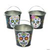 Mini Neon Day of the Dead Pails - 12 Pc. 1 Mini Neon Day of the Dead Pails - 12 Pc. -Halloween Costumes Halloween Party Supplies🎃 Sales mini neon day of the dead pails 12 pc 13604609