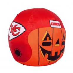 NFL Kansas City Chiefs Inflatable Jack O' Helmet, 4 ft Tall, Orange