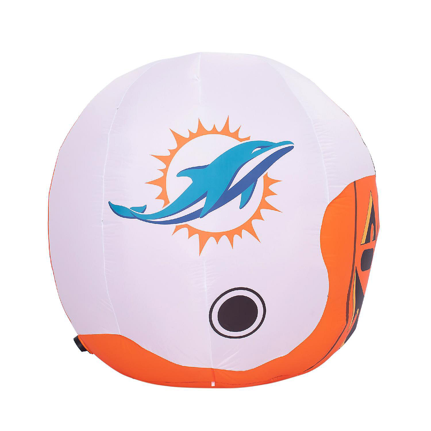 NFL Miami Dolphins Inflatable Jack O' Helmet, 4 ft Tall, Orange 6 NFL Miami Dolphins Inflatable Jack O' Helmet, 4 ft Tall, Orange - Image 4