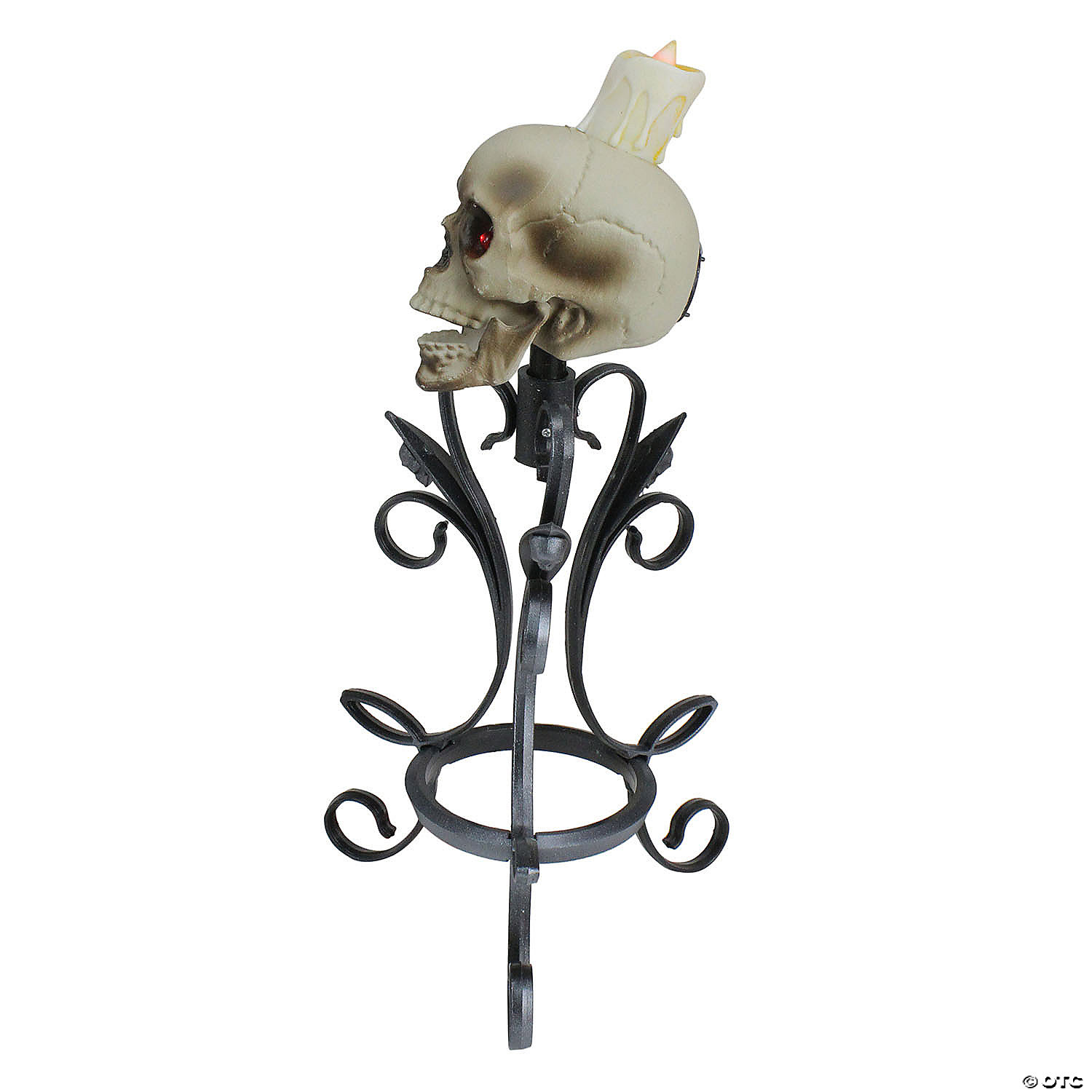 Northlight 16" Gothic Flameless Skull Halloween Candle Holder 5 Northlight 16" Gothic Flameless Skull Halloween Candle Holder - Image 3