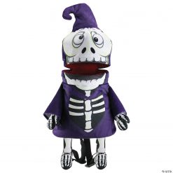 Northlight 24" Purple and Black Skeleton Unisex Child Halloween Trick or Treat Bag Costume Accessory - One Size