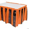 Orange & Black Table Skirt 2 Orange & Black Table Skirt -Halloween Costumes Halloween Party Supplies🎃 Sales orange and black table skirt70 8098