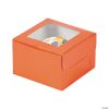 Cupcake Boxes - 12 Pc. -Halloween Costumes Halloween Party Supplies🎃 Sales orange cupcake boxes 12 pc 3 3576