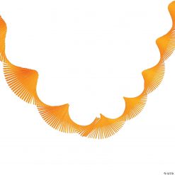 Fringe Paper Streamer -Halloween Costumes Halloween Party Supplies🎃 Sales orange fringe paper streamer13846508 a01