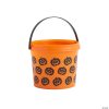 Orange Halloween Pumpkin Plastic Pails - 12 Pc. -Halloween Costumes Halloween Party Supplies🎃 Sales orange halloween pumpkin plastic pails 12 pc 13981269