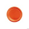 Round Paper Dessert Plates - 24 Ct. -Halloween Costumes Halloween Party Supplies🎃 Sales orange paper dessert plates 24 ct 70 1048