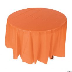 Round Plastic Tablecloth