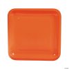 Square Paper Dinner Plates - 18 Ct. -Halloween Costumes Halloween Party Supplies🎃 Sales orange square paper dinner plates 18 ct 70 7102a