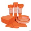 Solid Color Tableware Kits for 48 Guests