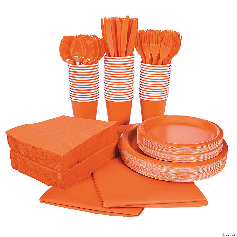 Solid Color Tableware Kits for 48 Guests 3 Solid Color Tableware Kits for 48 Guests