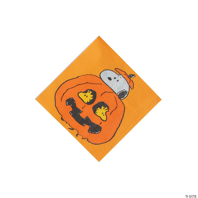Peanuts® Halloween Paper Beverage Napkins - 16 Pc. 3 Peanuts® Halloween Paper Beverage Napkins - 16 Pc.
