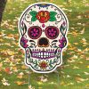 Pink-Eyed Sugar Skull Yard Sign 2 Pink-Eyed Sugar Skull Yard Sign -Halloween Costumes Halloween Party Supplies🎃 Sales pink eyed sugar skull yard sign13979779