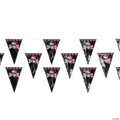 Pirate Plastic Pennant Banner