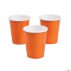Pumpkin Orange Paper Cups - 24 Ct. -Halloween Costumes Halloween Party Supplies🎃 Sales pumpkin orange paper cups 24 ct 13788957
