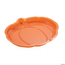 Pumpkin-Shaped Tray - 12 Pc.